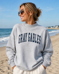 Gray Gables Anchor Appliqué Mock Neck