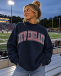 New England Striped Mock Neck
