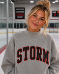 Storm Applique Mock Neck