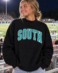 South Applique Polka Dot Mock Neck